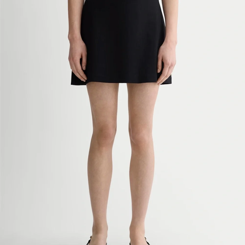 Everlane The Dream Mini Skirt Black NWT - Picture 2 of 8